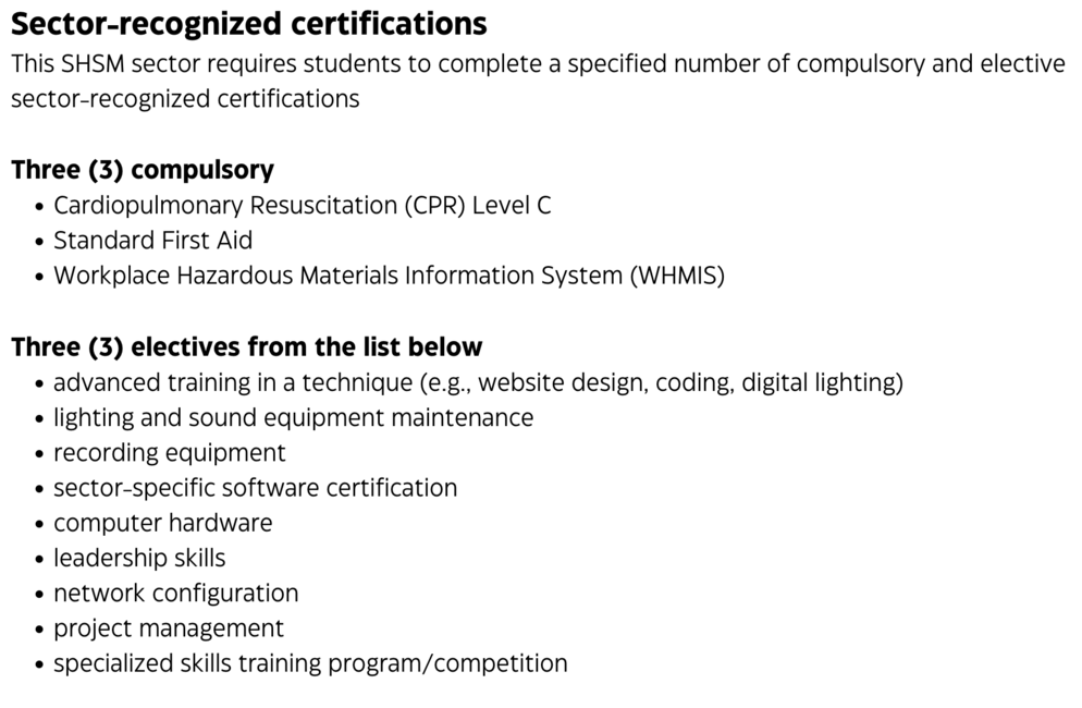 ICT SHSM description graphic