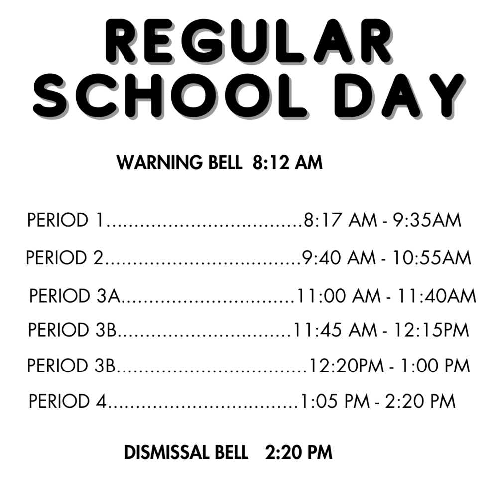 Bell Schedule Graphic